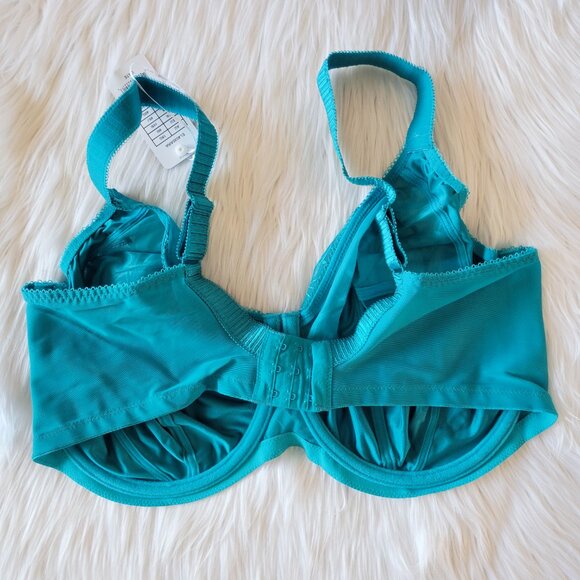 NWT New Elomi Cate Bra Blue / Turquoise Size 40I Underwired - Picture 7 of 11